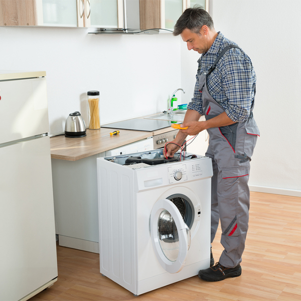 can you walk me through the steps of troubleshooting my washer issue in Temple